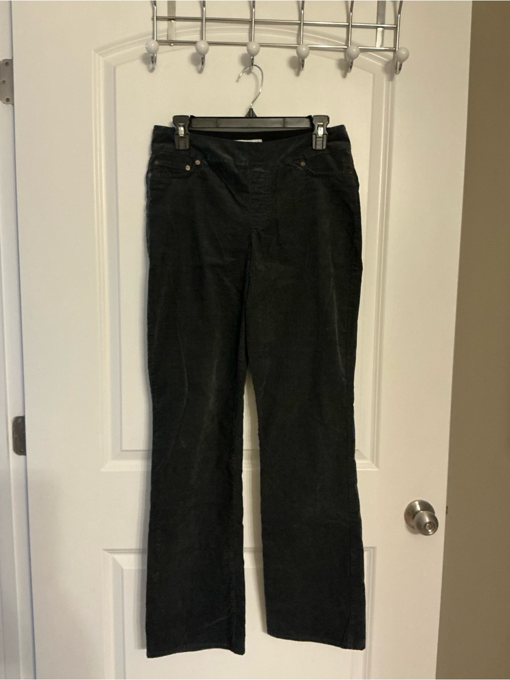 Coldwater Creek Womens Dark Green Straight-Leg Bootcut Pants Size 4